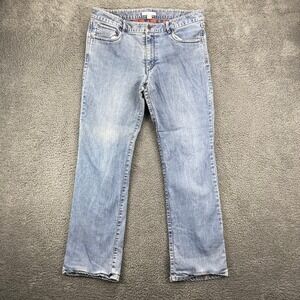 Guide Series Relaxed Fit Jeans Womens Size 14 Denim Flannel Lined‎ Blue